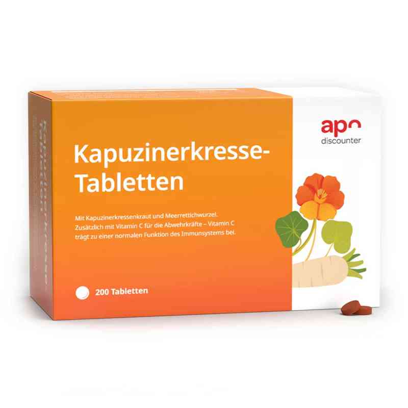 Tabletki z nasturcją firmy apodiscounter 200 szt. od apo.com Group GmbH PZN 20410289