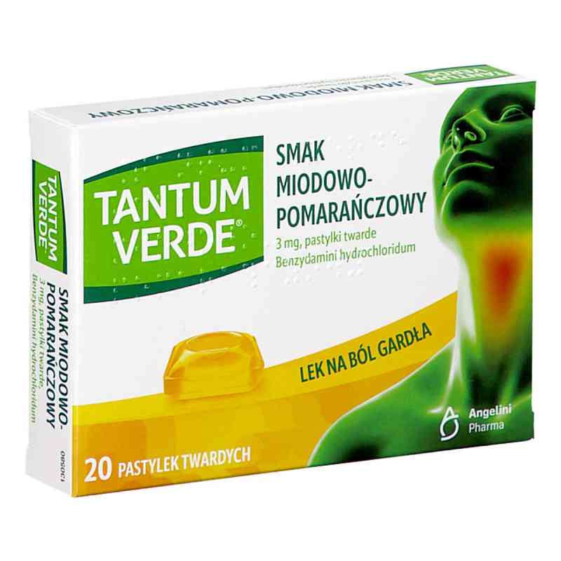 Tantum Verde smak miodowo-pomarańczowy 20  od AZIENDE CHIMICHE RIUNITE ANGELINI FRANCESCO A.C.R. PZN 08305605