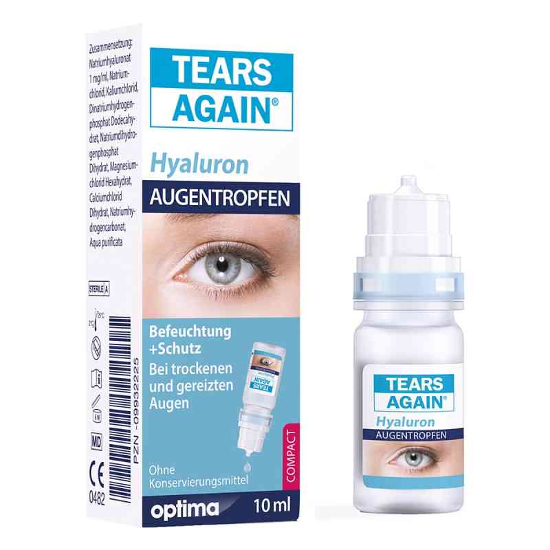 Tears Again Md Augentropfen 10 ml od OPTIMA Pharmazeutische GmbH PZN 09932225