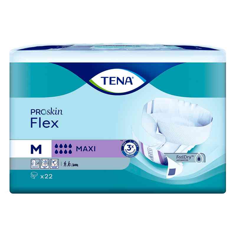 Tena Flex Maxi medium 71-102cm lila 22 szt. od Essity Germany GmbH PZN 04167116