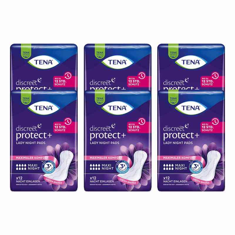 Tena Lady maxi night Einlagen  6x12 szt. od Essity Germany GmbH PZN 08100751