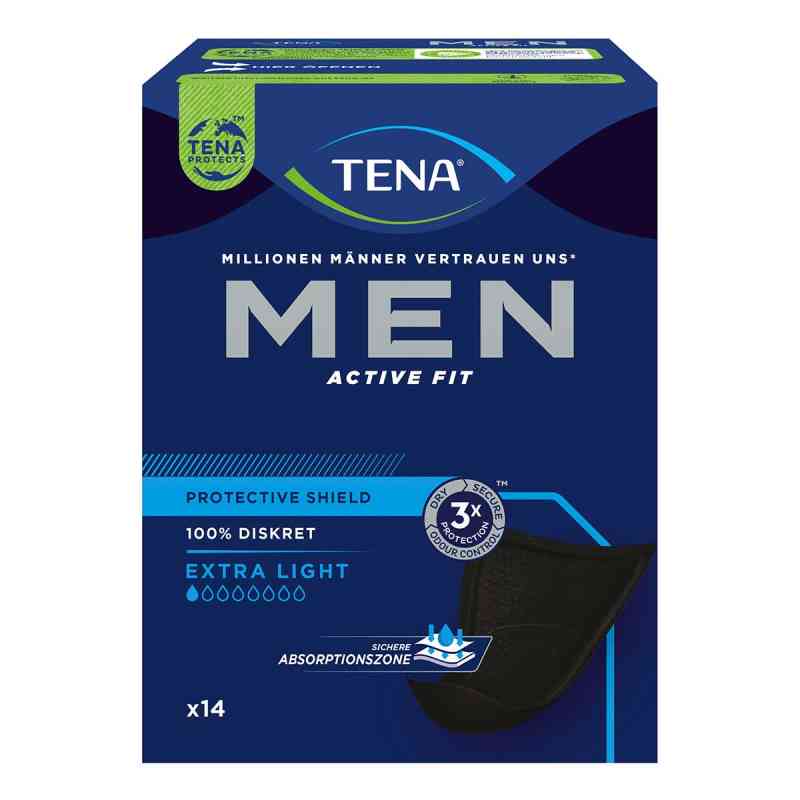 Tena Men Active Fit Level Inkontinenz Einlagen 14 szt. od Essity Germany GmbH PZN 17981692