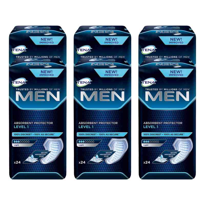 Tena Men Level 1 Einlagen 6x24 szt. od Essity Germany GmbH PZN 08100752