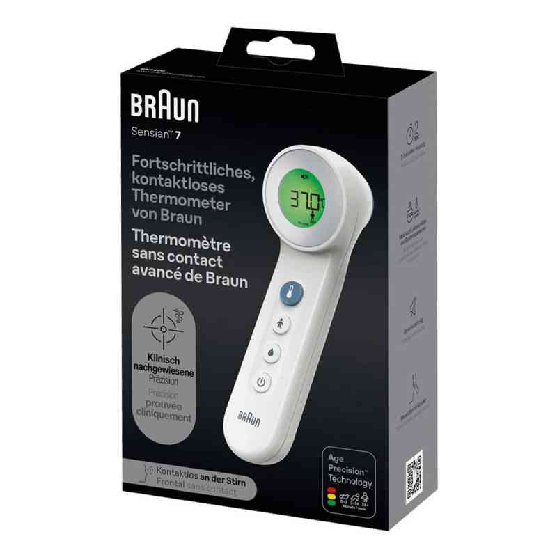 Termometr bezdotykowy Braun Sensian 7 BNT400 1 szt. od KAZ Europe SA PZN 09339970