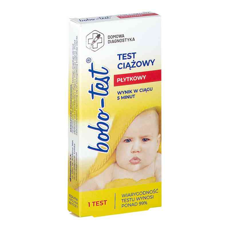 Test ciążowy BOBO-test EZ HCG płytkowy 1  od DIAGNOSIS S.A. PZN 08302834