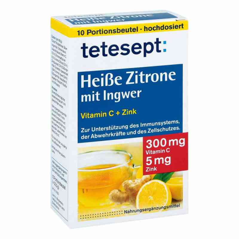 Tetesept Gorąca cytryna z imbirem, proszek 10X3 g od Merz Consumer Care GmbH PZN 09714089