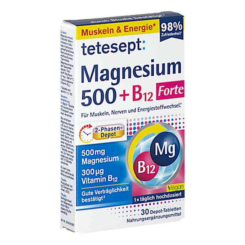 Tetesept Magnesium 500+b12 300 Μg Tabletten 30 szt. od Merz Consumer Care GmbH PZN 18201294
