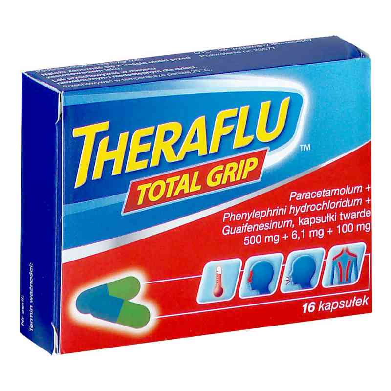 Theraflu Total Grip kapsułki 16  od GLAXOSMITHKLINE CONSUMER HEALTHCARE GMBH&CO.KG PZN 08301568