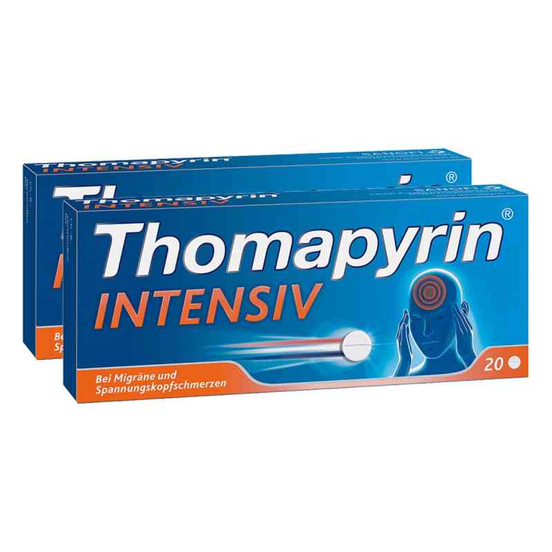Thomapyrin® INTENSIV – w przypadku migreny i napięciowych bólów  2x20 szt. od A. Nattermann & Cie GmbH PZN 08100177