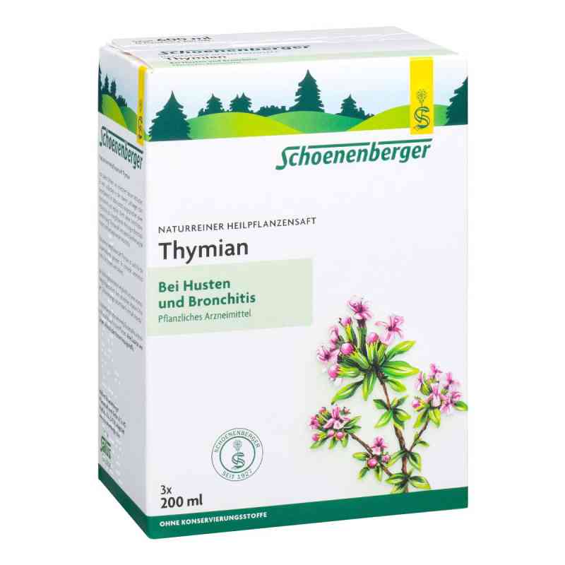 Thymian Saft Schoenenberger Heilpflanzensaefte 3X200 ml od SALUS Pharma GmbH PZN 00700186