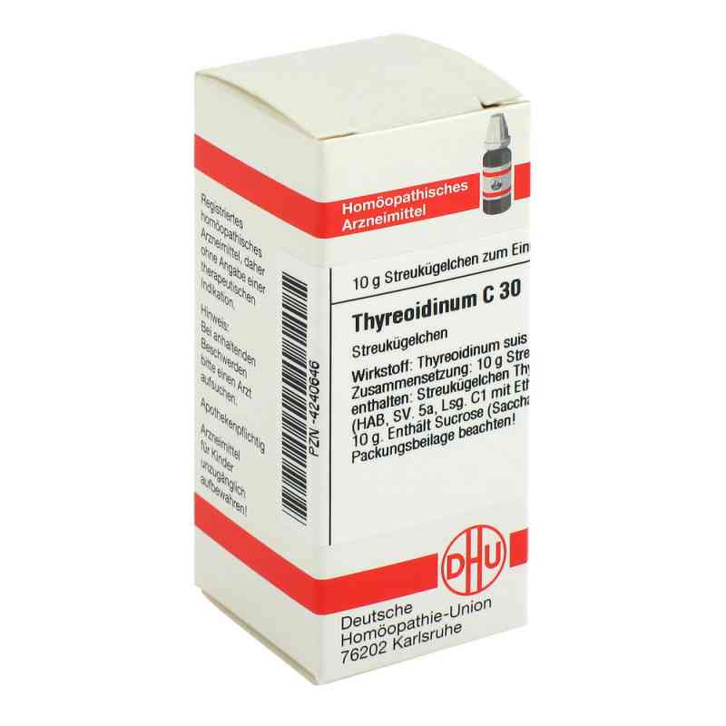 Thyreoidinum C 30 globulki 10 g od DHU-Arzneimittel GmbH & Co. KG PZN 04240646