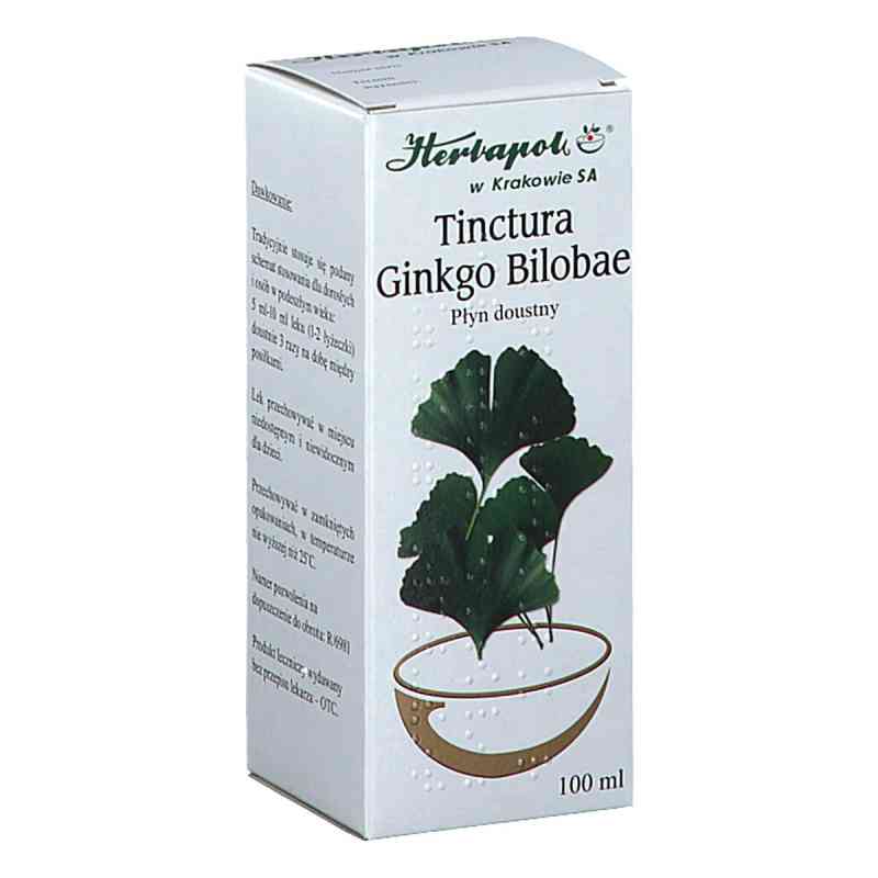 Tinctura Ginkgo Bilobae płyn doustny 100 ml od KRAKOWSKIE ZAKŁADY ZIELARSKIE 