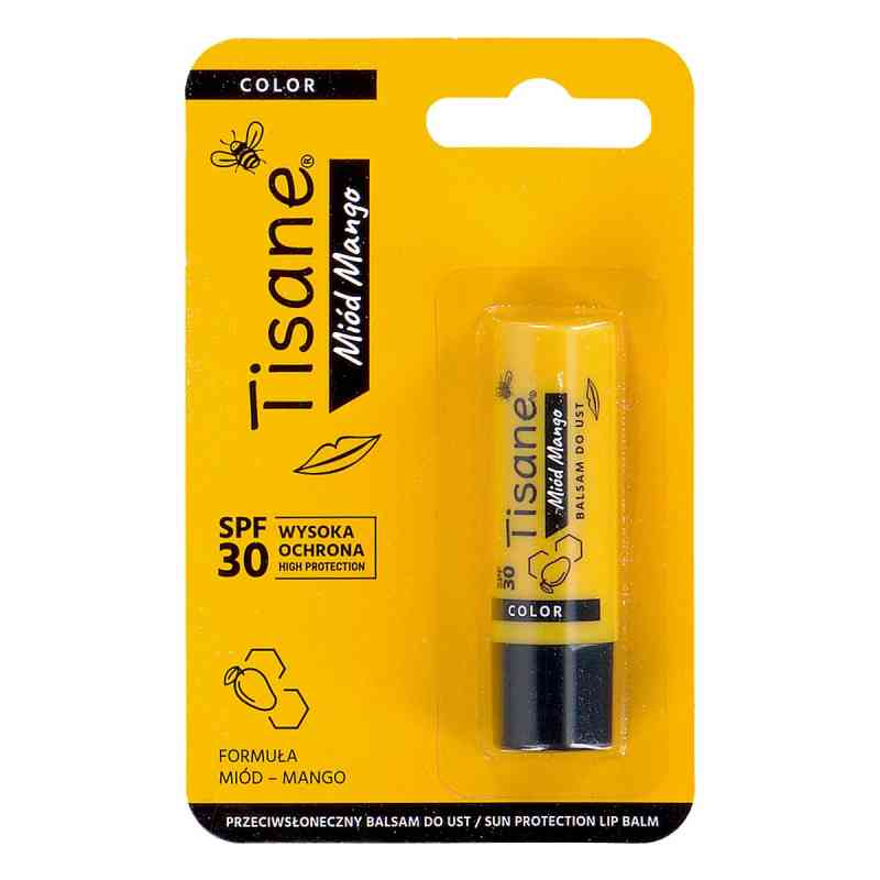 Tisane Color Balsam do ust miód, mango SPF 30 5.1 g od PRZEDSIĘBIORSTWO FARMACEUTYCZNE 