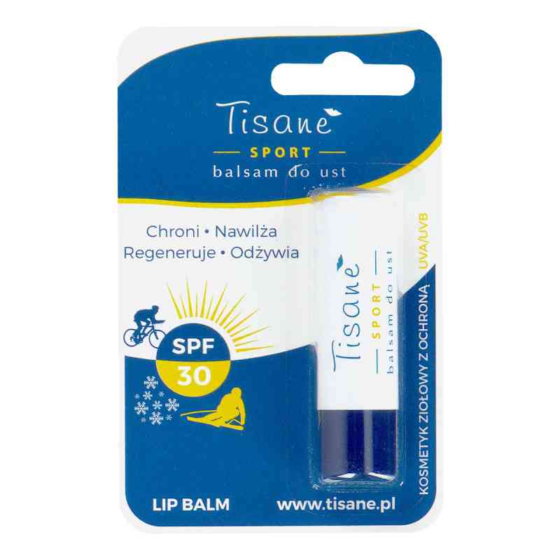 Tisane Sport balsam do ust SPF 30 4.3 g od ZAKŁAD CHEMICZNO-FARMACEUTYCZNY 