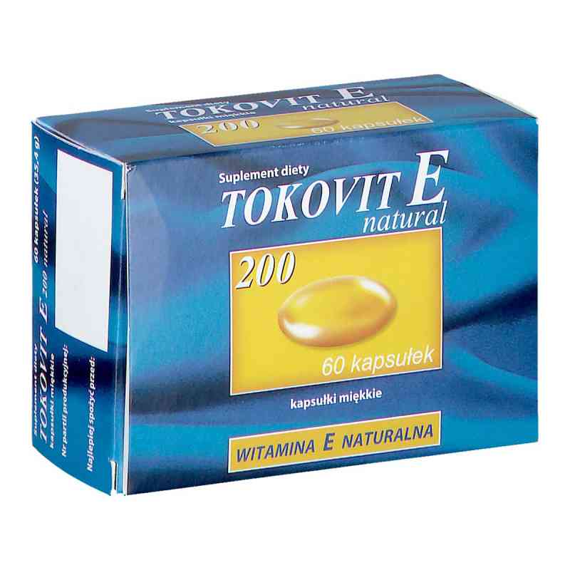 Tokovit E natural 200 kapsułki 60  od PRZEDSIĘBIORSTWO PRODUKCJI FARMACEUTYCZNEJ HASCO-L PZN 08302100