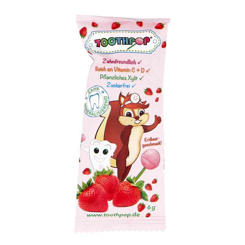 Toothpop Zahnpflege-lolli Erdbeergeschmack 1 szt. od Sales plus GmbH PZN 11321090