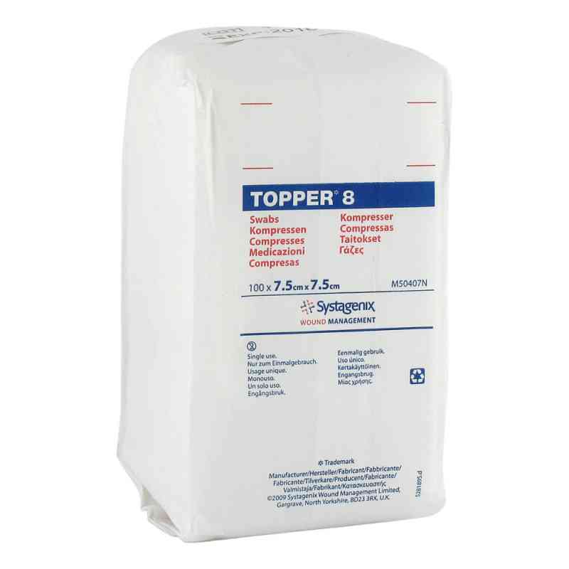 Topper 8 Kompr. unsteril 7,5x7,5cm 100 szt. od Solventum Germany GmbH PZN 03420470