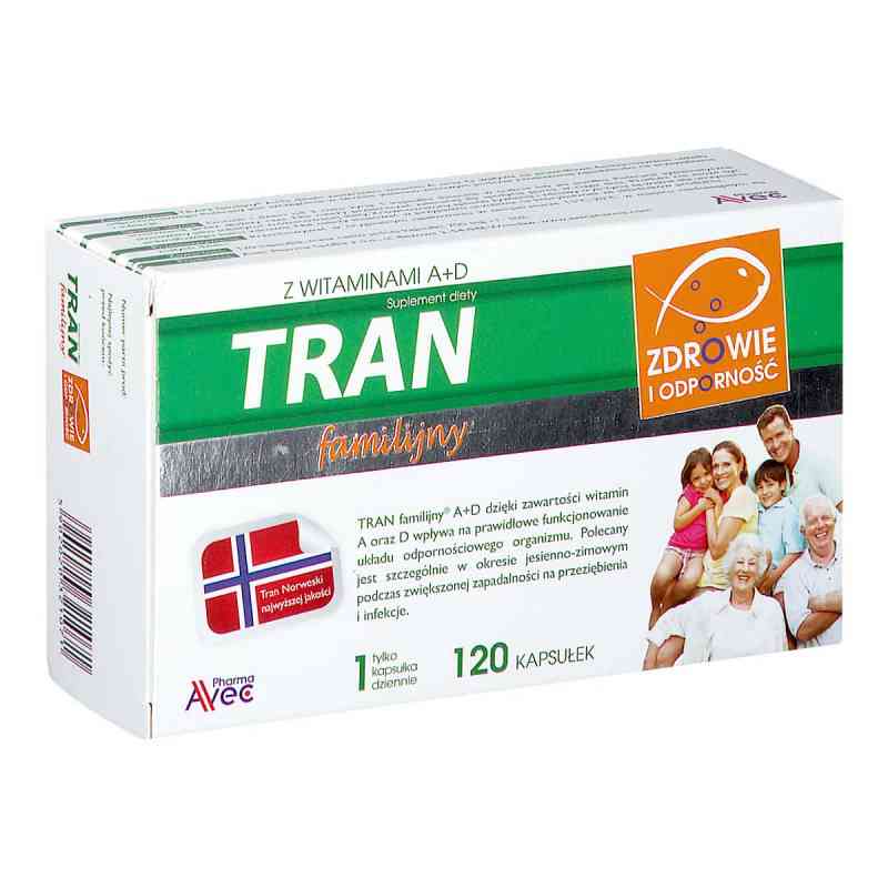Tran Familijny A+D kapsułki 120  od AVEC PHARMA SP. Z O.O. PZN 08302799