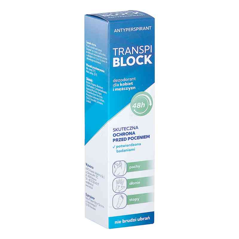 Transpiblock antyperspirant 150 ml od WATS PIASECKI I WSPÓLNICY SP. J. PZN 08305591