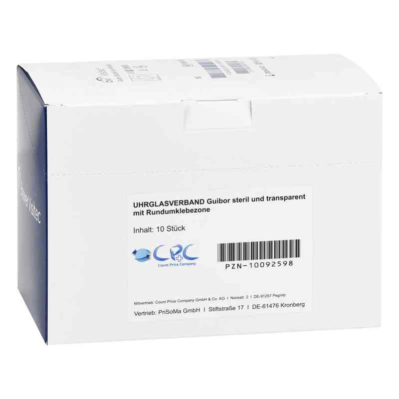 Uhrglasverband steril transparent mit Rundumklebe. 10 szt. od C P C medical GmbH & Co. KG PZN 10092598