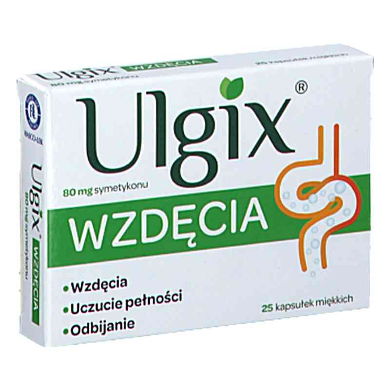 Ulgix Wzdęcia kapsułki miękkie 25 kaps. od PRZEDS. PRODUKCJI FARMACEUTYCZNEJ HASCO-LEK S.A. PZN 08304174