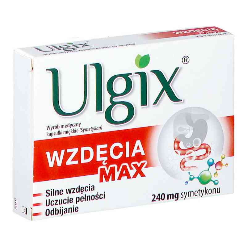Ulgix Wzdęcia Max kapsułki  15 kaps. od PRZEDSIĘBIORSTWO PRODUKCJI FARMACEUTYCZNEJ HASCO-L PZN 08302864