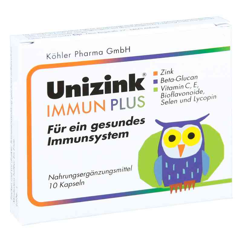 Unizink Immun Plus kapsułki 1X10 szt. od Köhler Pharma GmbH PZN 05489187
