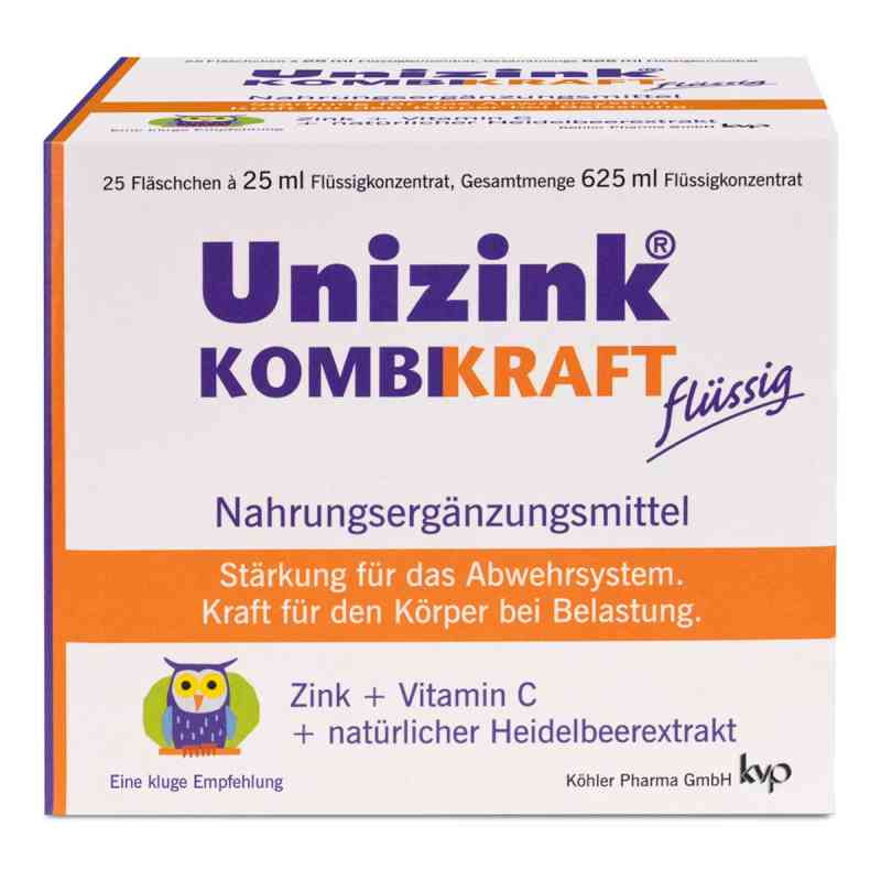 Unizink Kombikraft tabletki 25X25 ml od Köhler Pharma GmbH PZN 07146623