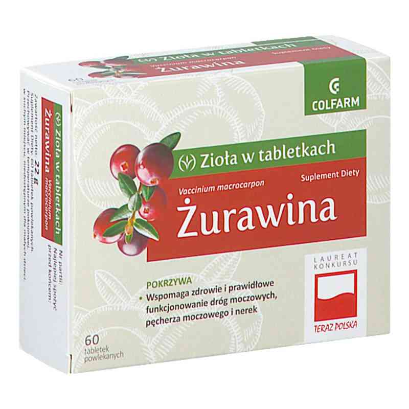 Żurawina tabletki Colfarm 60  od ZAKŁADY FARM. COLFARM PZN 08304565