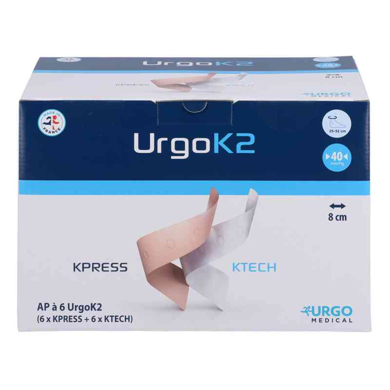 Urgo K2 Kompr.syst.knoechelumf.25-32cm 8cm br. 6 szt. od Urgo GmbH PZN 05381863