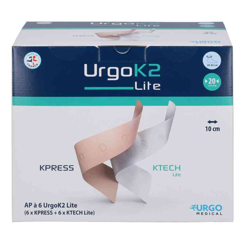Urgo K2 Lite Kompr.syst.knoechelumf.25-32cm 10cm 6 szt. od Urgo GmbH PZN 08464176