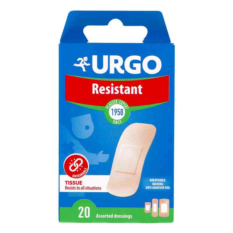 Urgo Resistant opatrunek antyseptyczny 20  od LABORATOIRES URGO HEALTHCARE PZN 08305663