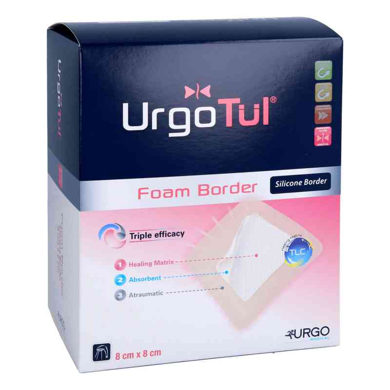 Urgotül Foam Border 8x8 cm Verband 20 szt. od Urgo GmbH PZN 10203112