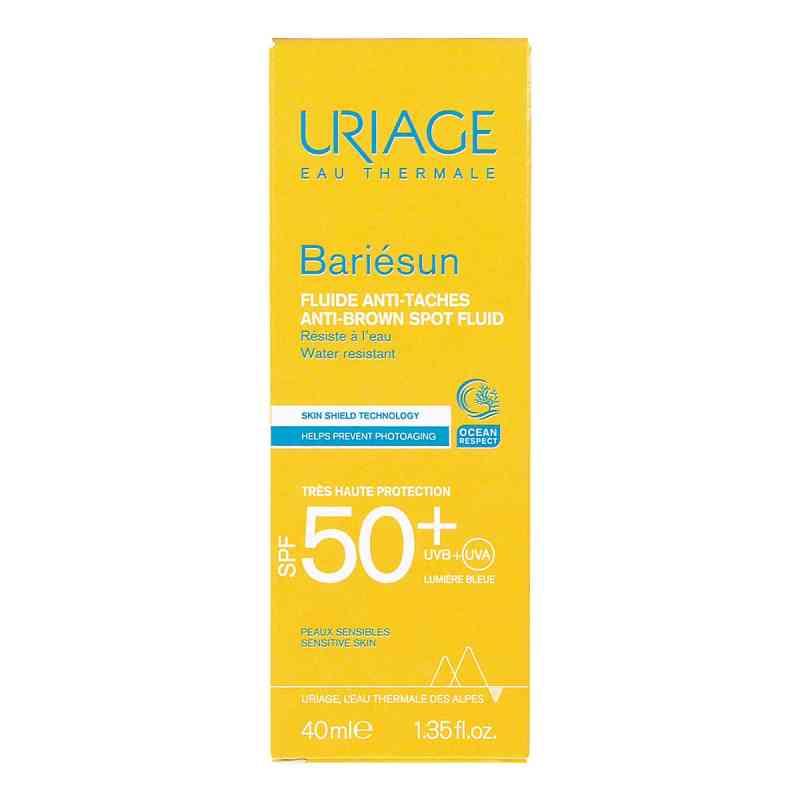 Uriage Bariesun Fluid przeciw przebarwieniom SPF 50+ 40 ml od LABORATIRES DERMATOLOGIQUES D'URIAGE PZN 08305654