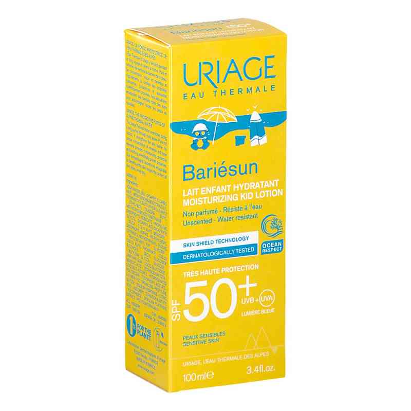 Uriage Bariesun Nawilżające mleczko dla dzieci SPF50+ 100 ml od LABORATIRES DERMATOLOGIQUES D'URIAGE PZN 08305879