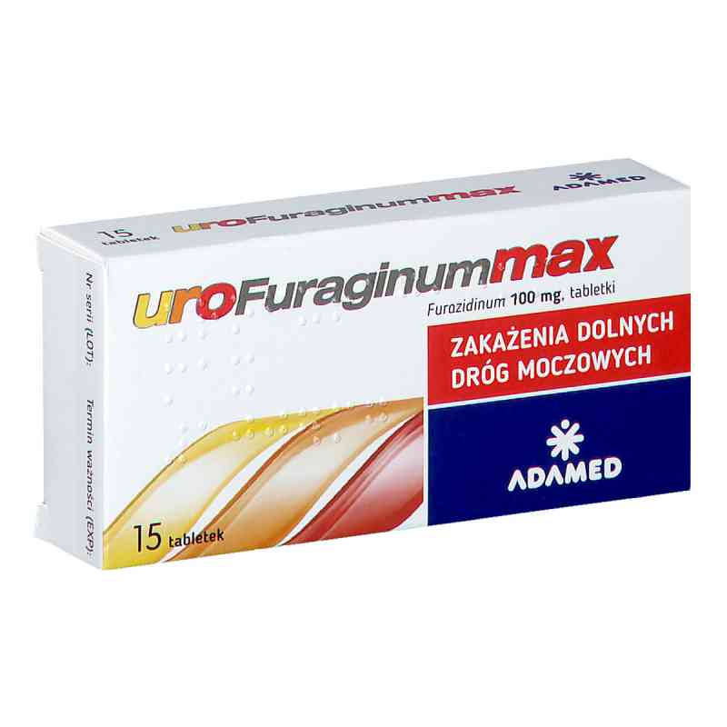 UroFuraginum Max 100 mg tabletki 15  od PABIANICKIE ZAKŁ.FARM. POLFA S.A PZN 08301183