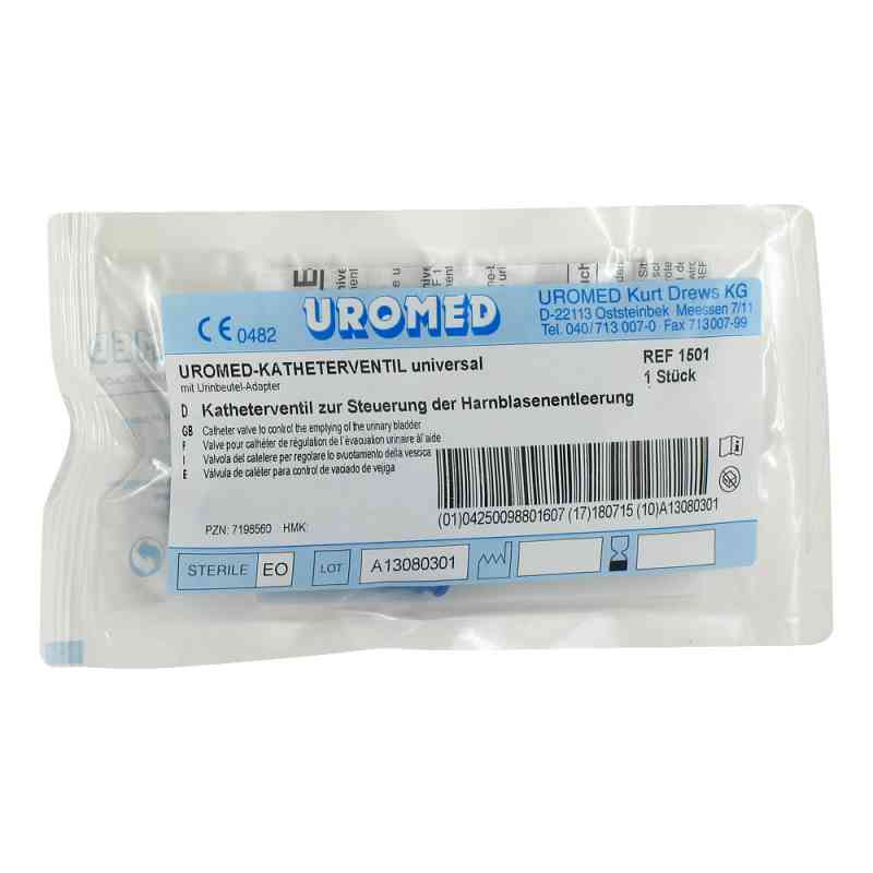 Uromed Katheterventil m.Adapter f.Btl.1501 1 szt. od UROMED Kurt Drews KG PZN 07198560