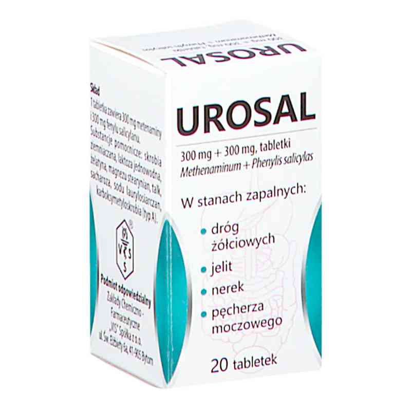 Urosal tabletki 20  od VIS - ZAKŁADY CHEMICZNO - FARMACEUTYCZNE SP. Z O.O PZN 08304000