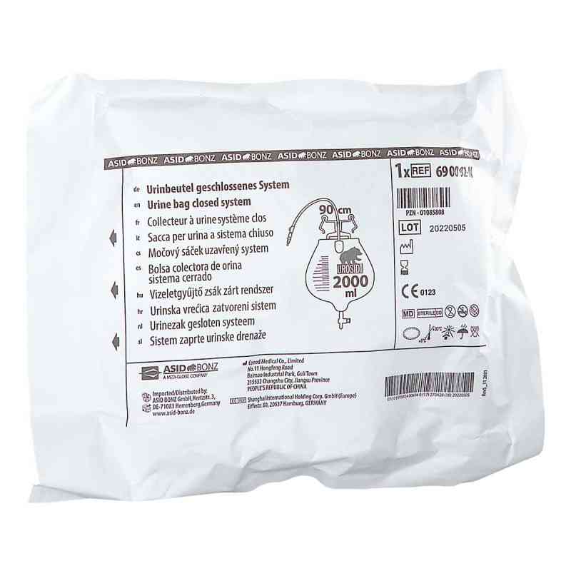 Urosid Urindr.sys.2l 90cm Schl.nadelf.vent.senk. 1 szt. od Medline International Germany GmbH PZN 01085808