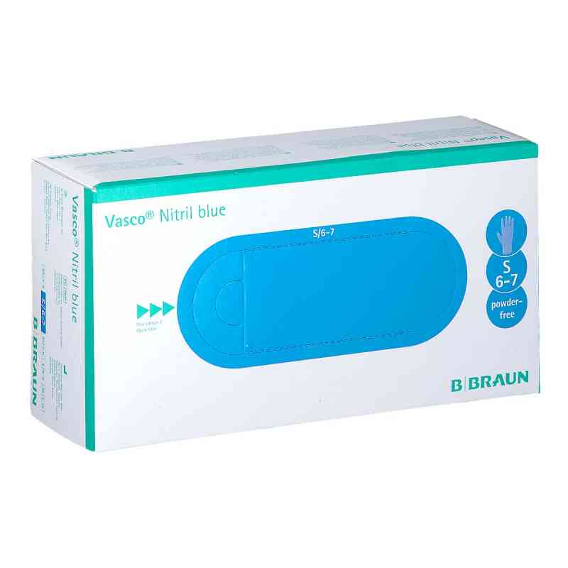 Vasco Nitril blue Untersuchungshandschuhe Größe s 150 szt. od B. Braun Melsungen AG PZN 08928256