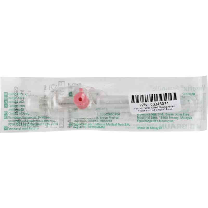 Vasofix Braunuele 20g 33mm rosa 1 szt. od 1001 Artikel Medical GmbH PZN 00348074