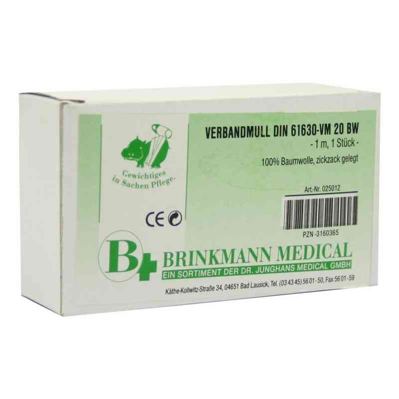 Verbandmull 1mx10cm zickzack 1 szt. od Brinkmann Medical ein Unternehmen der Dr. Junghans PZN 03160365