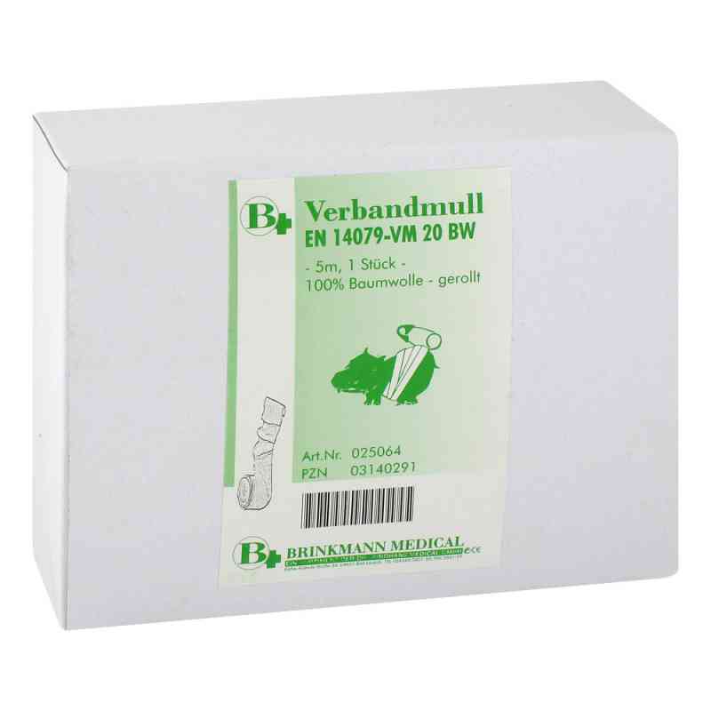 Verbandmull 8fach 5mx10cm Rolle 1 szt. od Brinkmann Medical ein Unternehmen der Dr. Junghans PZN 03140291