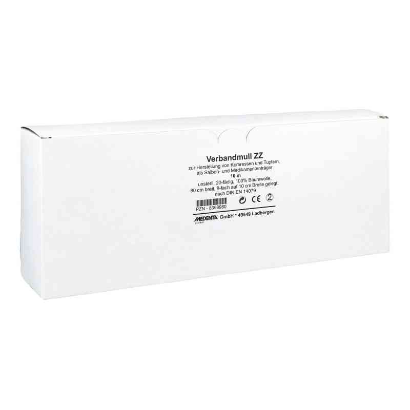 Verbandmull zickzack 8fach 10mx10cm 1 szt. od MEDENTA GmbH PZN 08698980