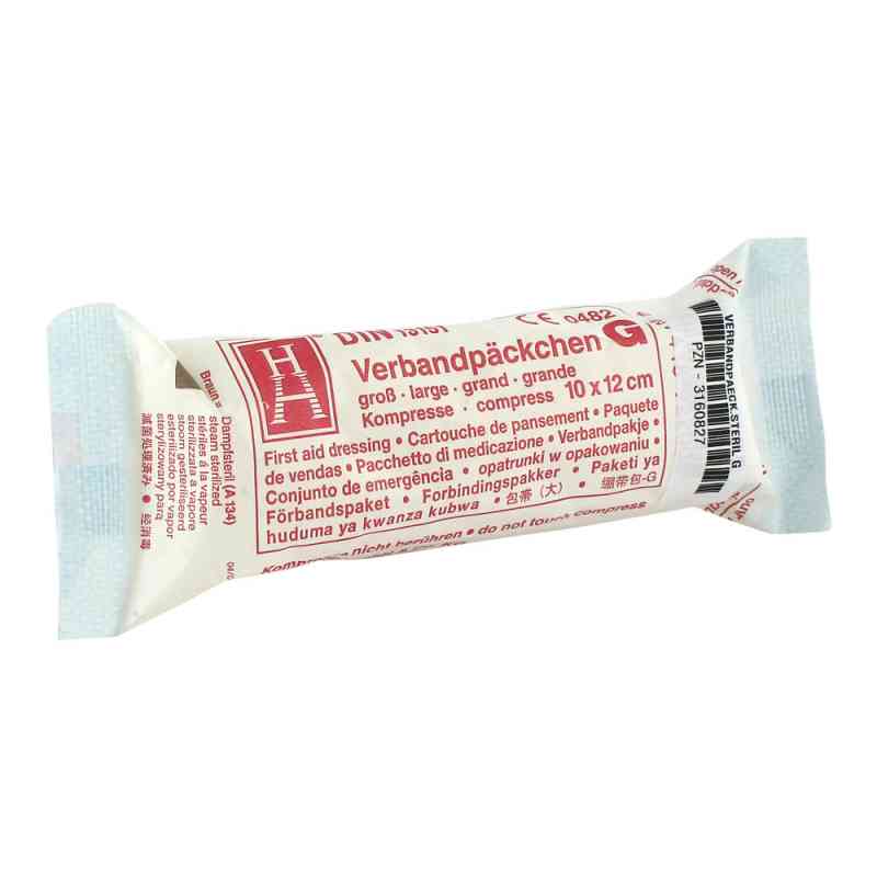 Verbandpaeckchen steril 10 x 12 cm G 1 szt. od Brinkmann Medical ein Unternehmen der Dr. Junghans PZN 03160827