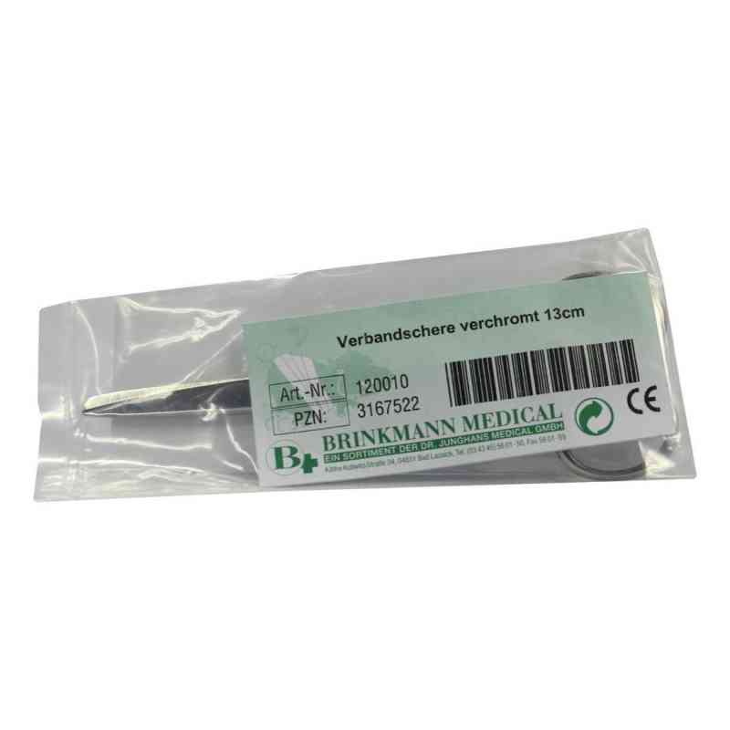 Verbandschere verchromt 13 cm 1 szt. od Brinkmann Medical ein Unternehmen der Dr. Junghans PZN 03167522