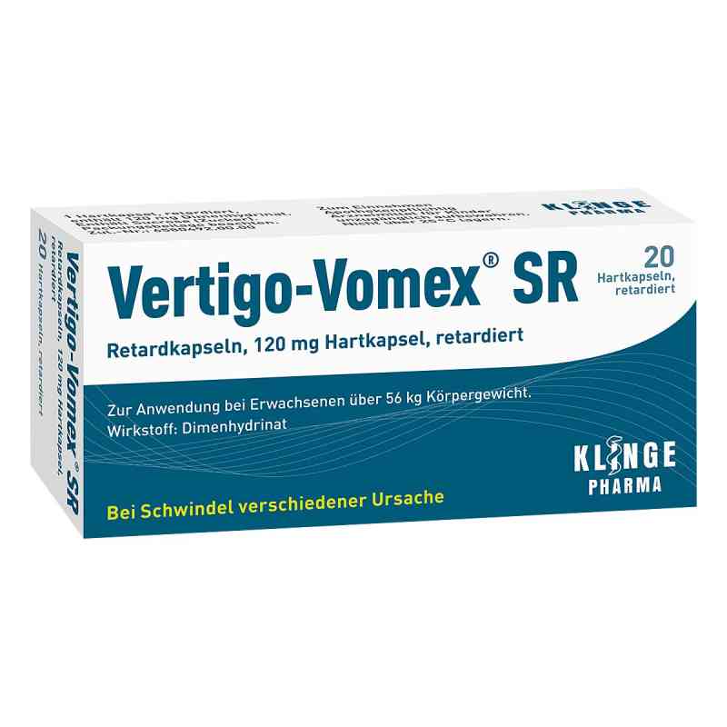 Vertigo Vomex Sr kapsułki 20 szt. od Klinge Pharma GmbH PZN 06898485