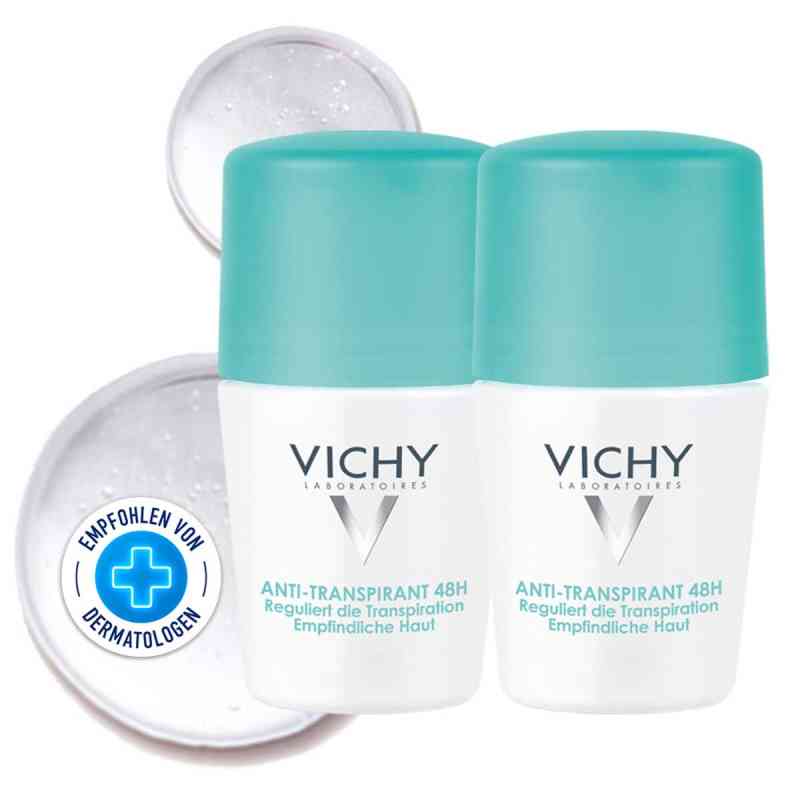 Vichy Antitranspiration antyperspirant w kulce przeciw nadmierne 2X50 ml od L'Oreal Deutschland GmbH PZN 06712983
