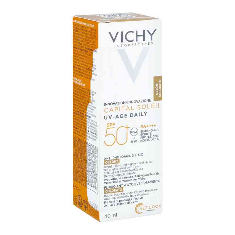 Vichy Capital Soleil UV-age krem koloryzujący SPF 50+ 40 ml od L'Oreal Deutschland GmbH PZN 17542478
