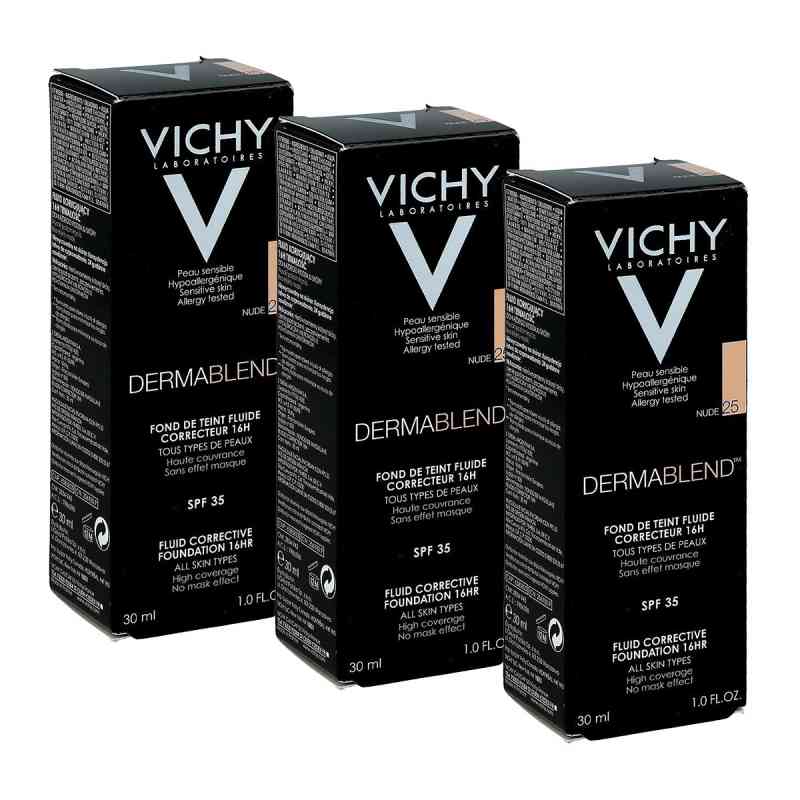Vichy Dermablend 25 Nude podkład zestaw 3X30 ml od  PZN 08101090